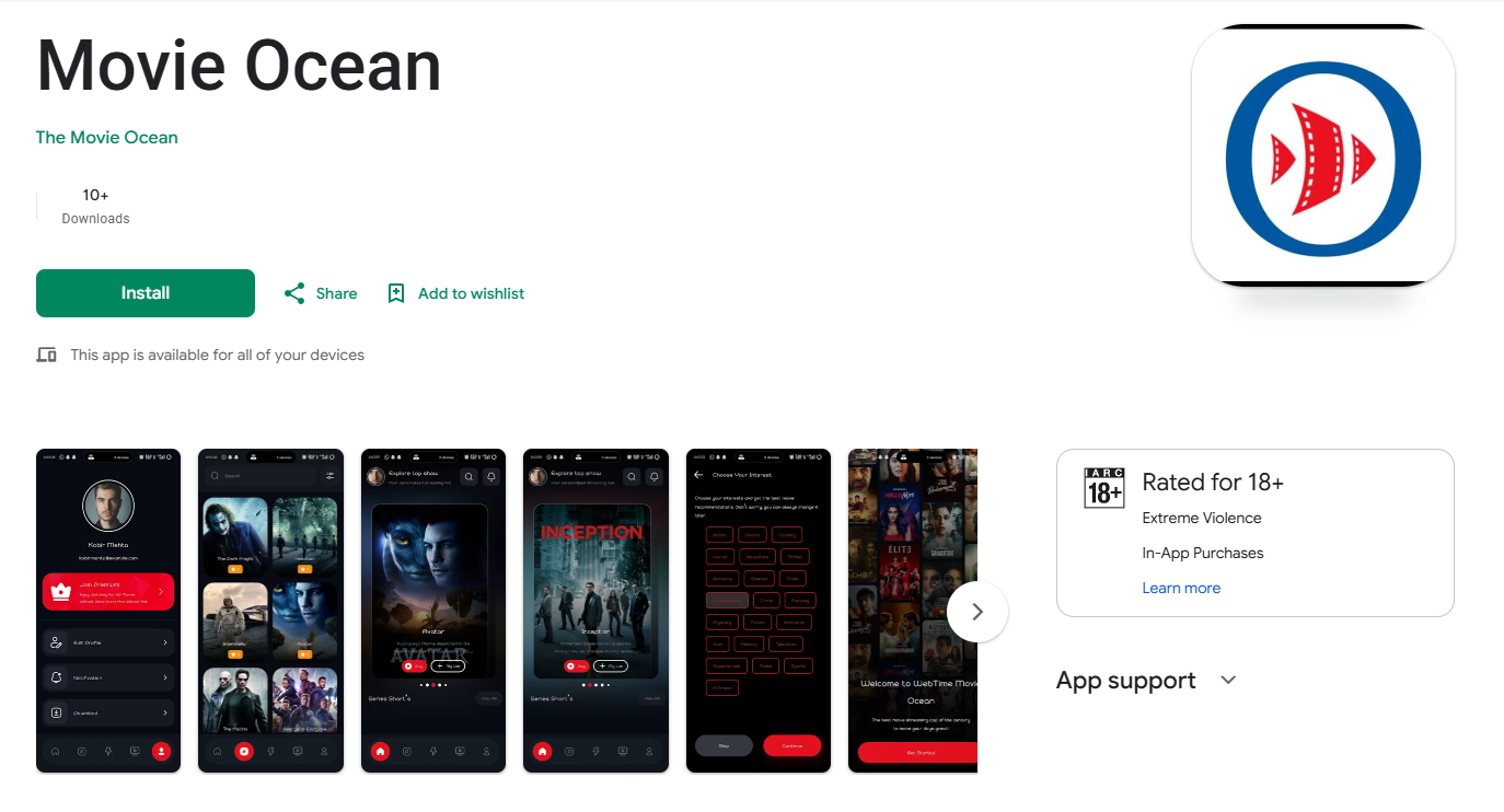 Movie Ocean OTT